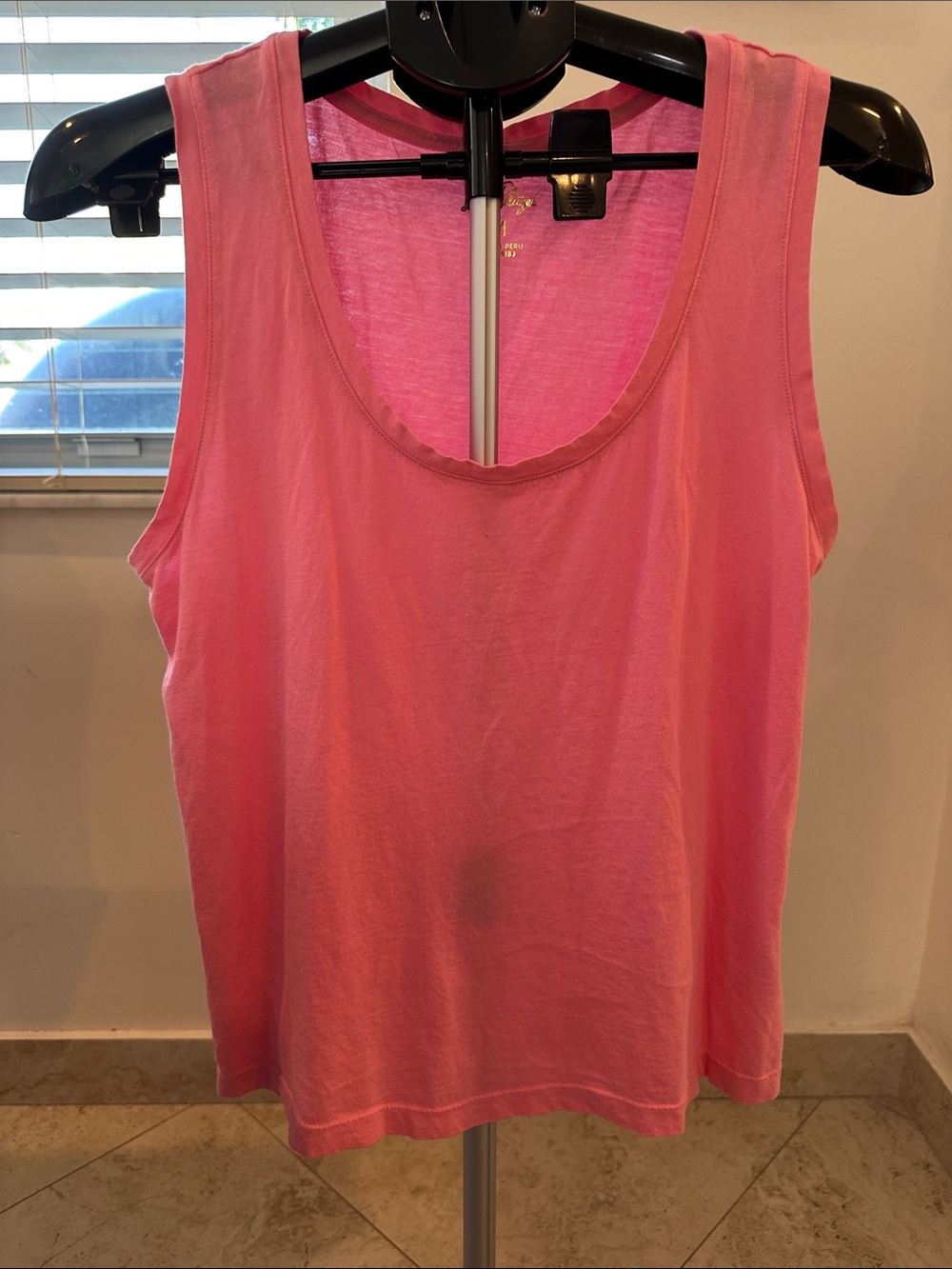 Lilly Pulitzer Bright Pink LUXLETIC Meredith Tank